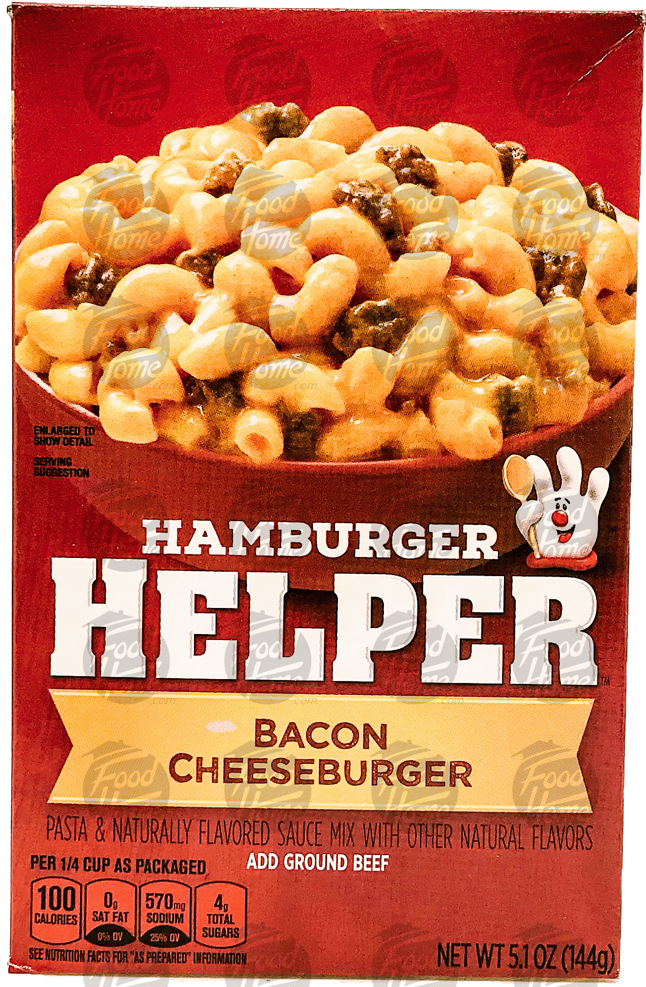 Betty Crocker Hamburger Helper bacon cheeseburger: pasta & naturally and artificially flavored sauce mix Full-Size Picture